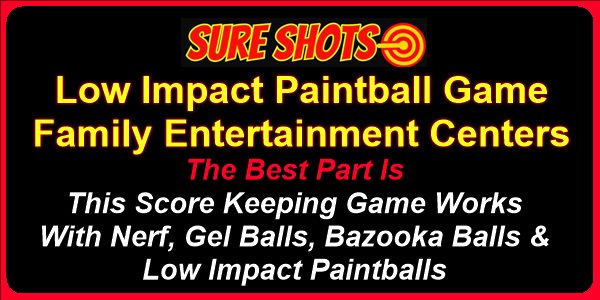 Low Impact Paintball Game for Family Entertainment Centers